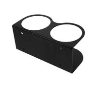 Supporto da Parete Nero per Bottiglie Spray in Acciaio Inox | Doppi Fori, Montaggio a Parete, Accesso Rapido, per Officina e Banco Lavoro, Ordine Pulito