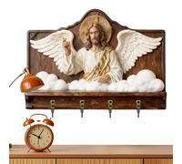Supporto da parete, organizer per portachiavi, gancio decorativo per la casa, supporto da parete, supporto cristiano, organizer per casa, appartamento, fattoria, chiesa, ingresso, studio