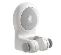 Supporto da parete orientabile per doccia regolabile per camper e bagno, finitura grigia, senza trapano, design compatto per un'organizzazione efficiente del bagno (grigio)