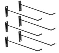 Supporto da Parete per 2/4/6 Palle da Pilates, Robusto Rack da Parete Nero + Viti, per Uso Domestico e Studi di Yoga, Palestre Commerciali, per Stabilità, Terapia o Palle per la Gravidanza-6 each