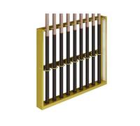 Supporto da parete per 9 stecche, in metallo, per sale giochi, club e bar, design elegante e funzionale