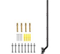 Supporto da parete per antenna regolabile da 134cm - J-Pole in ferro verniciato a polvere per Starlink (adattatore necessario), antenne TV, stazioni meteo - 3.5cm diametro esterno pesante