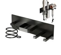 Supporto da parete per asciugacapelli, supporto verticale per acconciature, supporto per ferro arricciacapelli, per armadio da bagno, dormitorio, universitario, appartamento, fattoria hotel