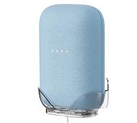Supporto da parete per assistente audio Google Nest, supporto con staffa per cavi e spina, supporto per altoparlanti, supporto da scrivania, supporto a parete (trasparente)