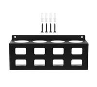 Supporto da parete per asta di saldatura, 4 scomparti, 29,5 x 10,2 x 13,9 cm, organizer per bastoncini di saldatura, struttura in acciaio, facile installazione, ideale per officina, garage, uso