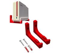 Supporto da parete per AVM Fritz! FritzBox 5690 Pro, con materiale di fissaggio (rosso)