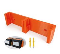 Supporto da parete per batteria STIHL AK - Supporto per batteria AK10 AK20 AK30 accessori, supporto per motosega, montaggio a parete per 2 batterie, conservazione parallela, con 2 tasselli, arancione