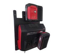 Supporto da parete per batterie e caricabatterie Einhell [Made in Germany] Portabatteria per batterie da 18 V - Einhell supporto da parete - Supporto da parete a batteria per ordine e sistema (per