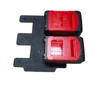 Supporto da parete per batterie e caricabatterie Einhell [Made in Germany] Supporto per batteria da 18 V - Monocromatico da parete - Supporto da parete a batteria per ordine e sistema (4 scomparti da