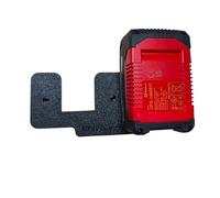 Supporto da parete per batterie e caricabatterie Einhell [Made in Germany] Supporto per batteria da 18 V - Monocromatico da parete - Supporto da parete a batteria per ordine & sistema (2 x 18 V)