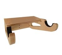 Supporto da parete per bici in legno, mensola sospesa per interni con ganci regolabili, supporto antigraffio per manubrio, accessorio compatto per riporre la bici nel garage di casa, spazio ottimizzat
