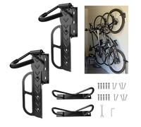 Supporto Da Parete Per Bicicletta, Supporto Da Parete Per Portabiciclette Rotante In 2 Pezzi, Supporto Da Parete Per Bicicletta Verticale Per Sospensione Per Bicicletta Da 20 A 29 Pollici Per Parete