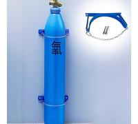 Supporto da parete per bottiglie di ossigenoterapia, da 1 a 10 pezzi, con catena di sicurezza e vite, staffa organizer leggera per cilindri