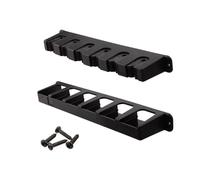 Supporto da parete per canna da - Espositore per canne da a 6 fori,Portacanna da con apertura da 1,57 pollici per garage, portacanna da verticale, nero