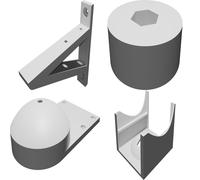 Supporto da Parete per Casse PreSonus ERIS E3.5 - Snodo Girevole 3D