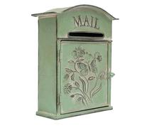 Supporto da parete per cassetta postale, vintage, cassetta postale per esterni, stile antico, può essere appeso alla maggior parte delle pareti, capannoni, cancelli o garage, giornali, lettere,