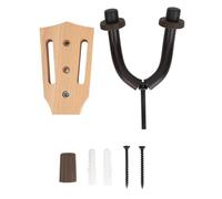 Supporto da Parete per Chitarra a Forma di U, Legno Massello di Faggio con Manicotto in Gomma per Chitarre Acustiche, Elettriche, Bassi, Ukulele, Banjo, Mandolino (Tipo 2)