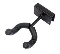 Supporto da parete per chitarra, accessorio in acciaio per basso, facile da installare, per un uso comodo, colore nero, dimensioni 13,4 x 6,5 x 1,9 cm