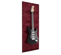 Supporto da parete per chitarra con pannelli acustici, espositore da parete fonoassorbente per chitarre elettriche, adatto a Gibson, Fender, PRS, Ibanez, set acustico in schiuma di velluto con gancio