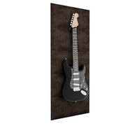 Supporto da parete per chitarra con pannelli acustici, espositore da parete fonoassorbente per chitarre elettriche, adatto a Gibson, Fender, PRS, Ibanez, set acustico in schiuma di velluto con gancio
