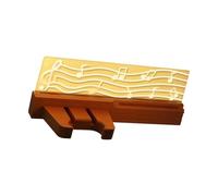 Supporto da parete per chitarra in legno con illuminazione a LED integrata, sicura da appendere, decorativo, facile da montare, migliora l'umore della casa