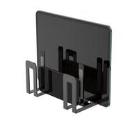 Supporto da parete per computer portatile, staffa universale per computer/tastiera/router/tablet/tagliere, ripiano in ferro resistente con cuscinetto in EVA e viti