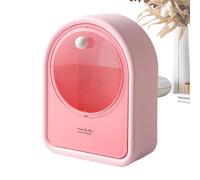 Supporto da parete per cotton fioc scatola portaoggetti da parete per cotton aste, dispenser da parete per tamponi di cotone, scatola da parete trasparente per cotone, ideale per camera da letto e