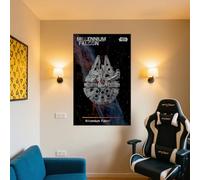 Supporto da parete per display a LED LE-GO per 75389 75257 Millenniium Falcion con staffa a gancio per auto Le-go, montaggio a parete, idea regalo, decorazione (senza modello) (B)