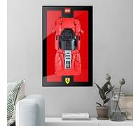 Supporto da parete per display da parete per LE-GO 42143 Ferrarri S-P-3 compatibile con Le-go staffa a gancio per auto montaggio a parete idee regalo decorazione Dimensioni: 50 x 80 cm (senza modello