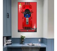Supporto da parete per display da parete per LE-GO 42143 Ferrarri S-P-3 compatibile con Le-go staffa a gancio per auto montaggio a parete idee regalo decorazione Dimensioni: 50 x 80 cm (senza modello