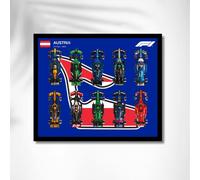 Supporto da parete per display da parete per LE-GO 77242 77243 77244 77245 Compatibile con staffa a gancio per auto Le-go Montabile a parete Idee regalo Decorazione Dimensioni: 50 x 80 cm (senza