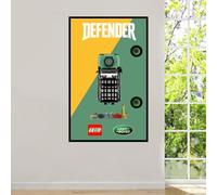 Supporto da parete per display LE-GO 10317 per Land Rovber Classic Defen-der compatibile con Le-go staffa a gancio per auto montaggio a parete idee regalo decorazione (senza modello) Dimensioni: 50 x