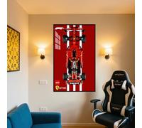 Supporto da parete per display LE-GO 42207 per Ferrarri SF-2 con staffa a gancio per auto Le-go, montaggio a parete, idea regalo, decorazione (senza modello) (B)