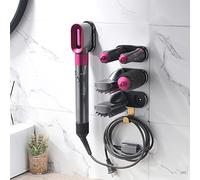 Supporto da parete per Dyson Airwrap Styler capelli ferro arricciacapelli barili e spazzole, organizer in metallo, ferro arricciacapelli e accessori organizer per casa, camera da letto e bagno