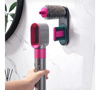 Supporto da parete per Dyson Airwrap Styler capelli ferro arricciacapelli barili e spazzole, organizer in metallo, ferro arricciacapelli e accessori organizer per casa, camera da letto e bagno
