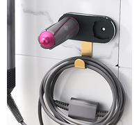 Supporto da parete per Dyson Airwrap Styler capelli ferro arricciacapelli barili e spazzole, organizer in metallo, ferro arricciacapelli e accessori organizer per casa, camera da letto e bagno
