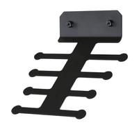 Supporto da parete per fasce di resistenza, organizer per palestra, supporto in metallo resistente per fasce da allenamento, rulli, corde per saltare e, struttura a lisca di pesce per