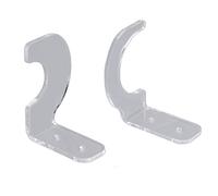 Supporto da parete per gancio per spada da 2 pezzi, supporto per espositore per gancio per spada Supporto per spada in acrilico Organizzatore per rack per gancio per spada per l'home office(Chiaro)