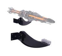 Supporto da parete per Lego 75301 75102 X-Wing Starfighter, 75316 Mandalorian Starfighter Kit, 75375 75376 75404 75405 kit, per set di blocchi da costruzione aerei, ecc. Staffa angolare regolabile,