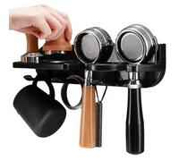 Supporto da parete per manipolazione espresso, supporto per la manipolazione del caffè, supporto per la manipolazione 'espresso, supporto per strumenti da espresso di montaggio senza problemi