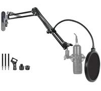 Supporto da parete per microfono Logitech Blue Yeti, Razer, HyperX, Shure, Rode Mic Broadcasting, Voice-over, streaming e registrazione