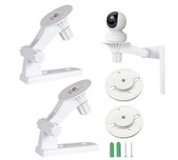 Supporto da parete per montaggio a soffitto, compatibile con Tp-Link Tapo C225/c210/C200/-c211/Tc70, Kasa Ec70/Kc410s/Reolink E1/E1 Pro, con angolo regolabile, rotazione di 180 gradi (2 set)
