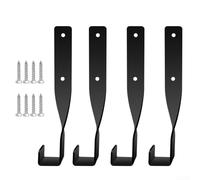 Supporto da parete per motosega, in acciaio, per garage, con rivestimento resistente alla ruggine, supporta motoseghe tosaerba e vari strumenti con manico (4 pezzi)