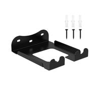 Supporto da parete per motosega, in metallo resistente, supporto da parete per giardino, garage e officina, colore nero, 1 pezzo