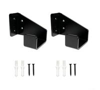 Supporto da parete per motosega, resistente, in metallo, per giardino e officina, soluzione di archiviazione sicura a parete, per apparecchiature elettriche e strumenti (2 pezzi, nero)