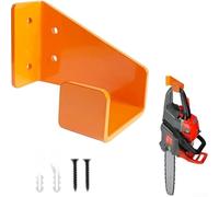 Supporto da parete per motosega, resistente, per attrezzi da giardino, sicuro ed efficiente in termini di spazio (1 pezzo per confezione, arancione)