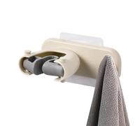 Supporto da parete per organizzatore di mop - pinza appendiabiti per scopa da bucato | gancio per appendere mop | clip per mop | supporto per mop e scopa adesiva, organizzatore