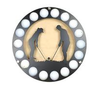 Supporto da parete per palline da golf, in legno di pino di ferro, vetrina, organizer montato, cornice da collezione, accessorio decorativo da golf, ideale per la casa, memoriali, decorazione