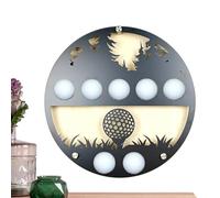 Supporto da parete per palline da golf, in legno di pino di ferro, vetrina, organizer montato, cornice da collezione, accessorio decorativo da golf, ideale per la casa, memoriali, decorazione
