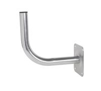 Supporto da parete per parabola satellitare, 20 cm, robusto supporto in acciaio zincato, resistente alla corrosione, universale per antenne satellitari e terrestri, con tappo di protezione, montaggio